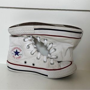 Kids White High Top Chuck Taylor Converse